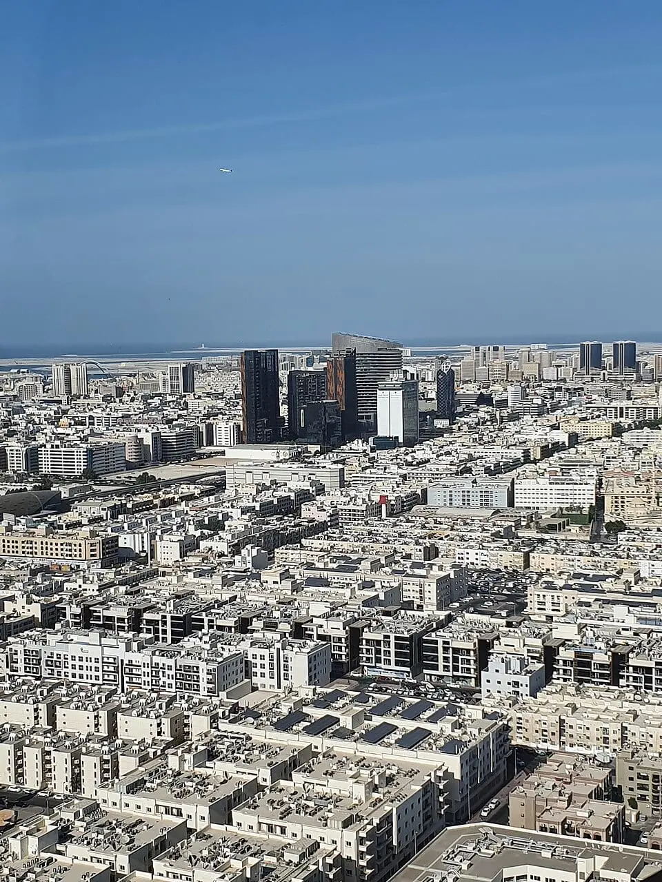 The view over old Dubai from the Dubai Frame