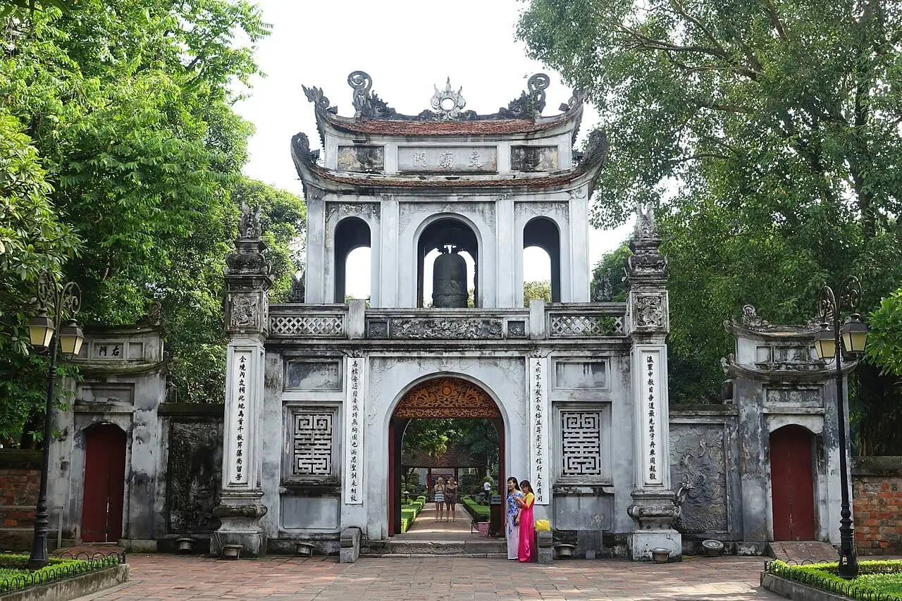 The main gate of the Temple of Literature, Hanoi