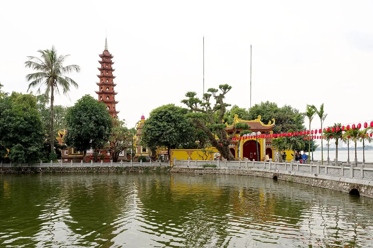 Tran Quoc Pagoda on West Lake, Hanoi