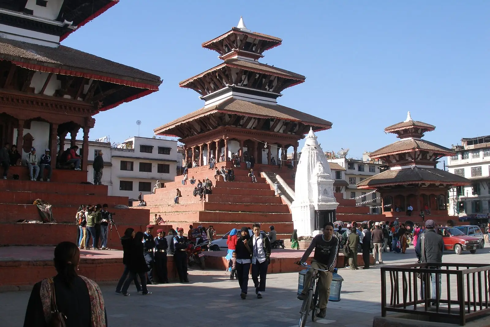 The tiered Maju Dega temple in Kathmandu Durbar Square