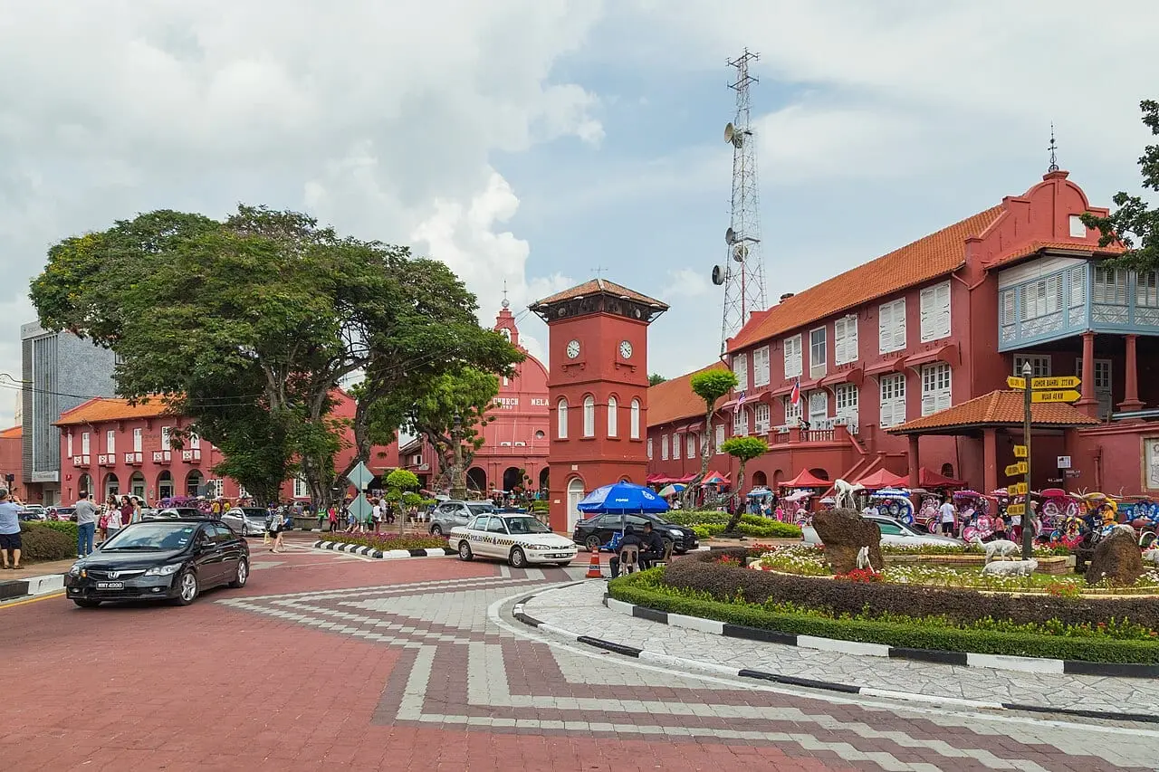 The red Dutch Square in Melaka