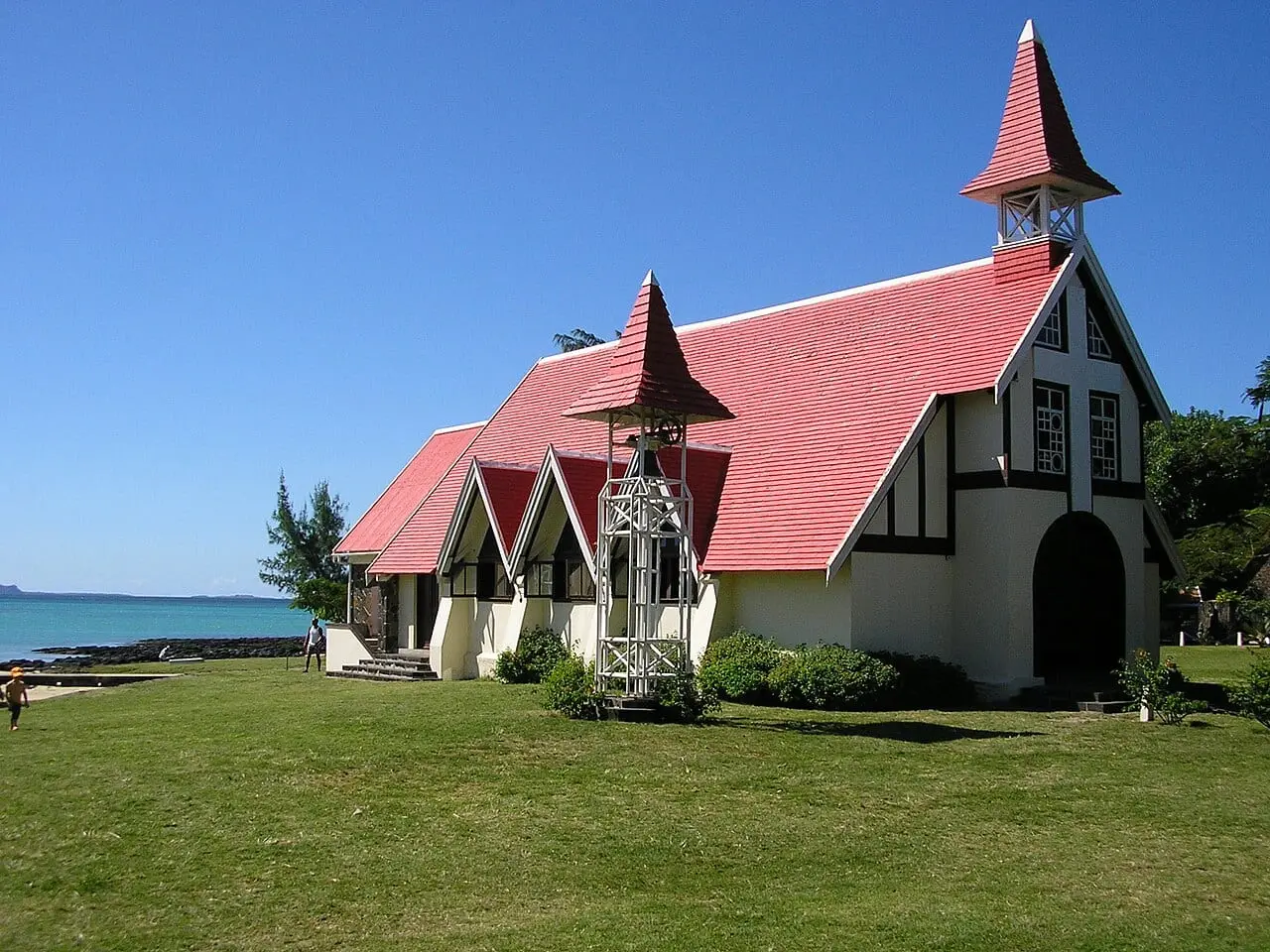 The red-roofed church at Cap Malheureux