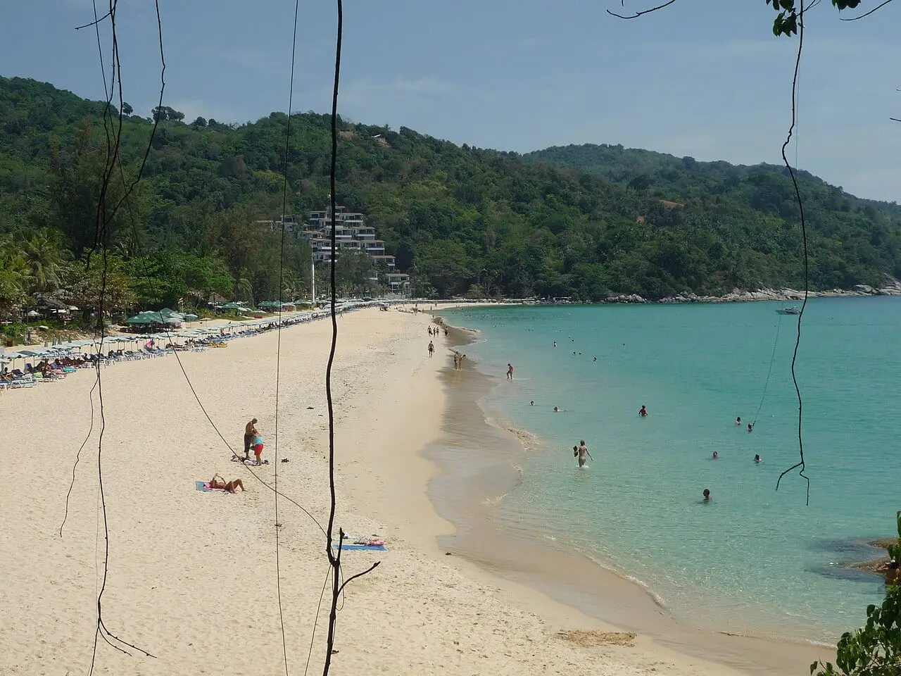 Kata Beach, Phuket, from the headland